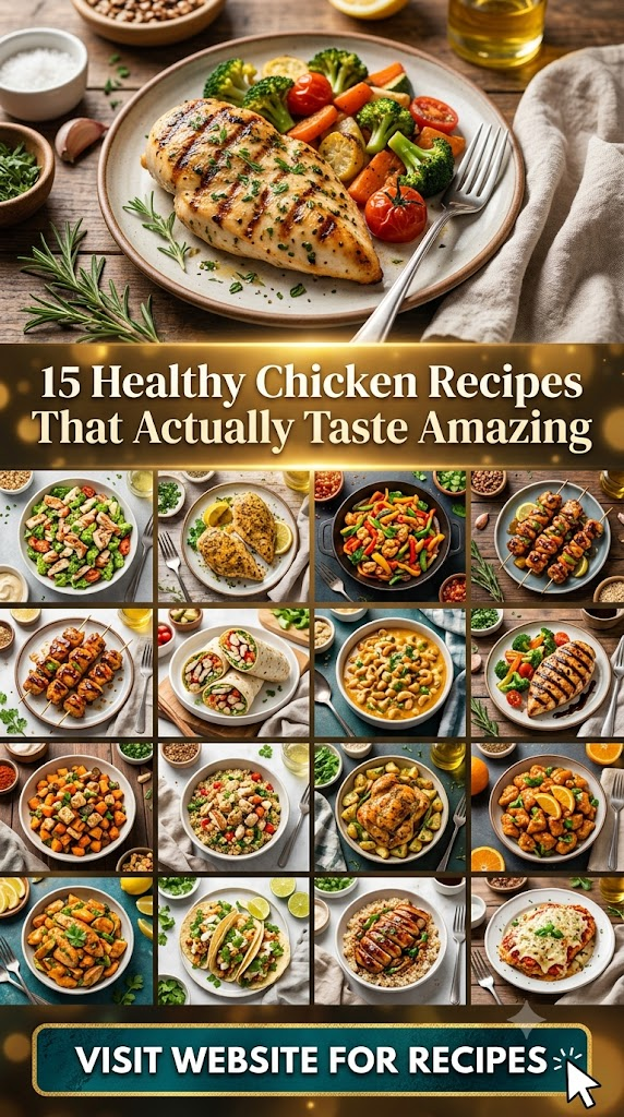 15 Healthy Chicken Recipes That Actually Taste Amazing