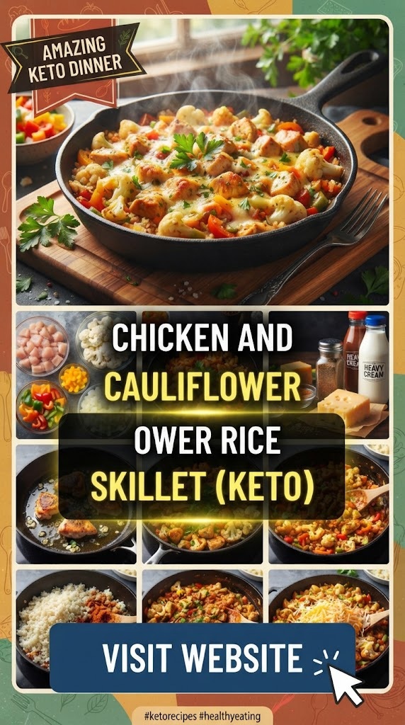 Chicken and Cauliflower Rice Skillet (Keto)