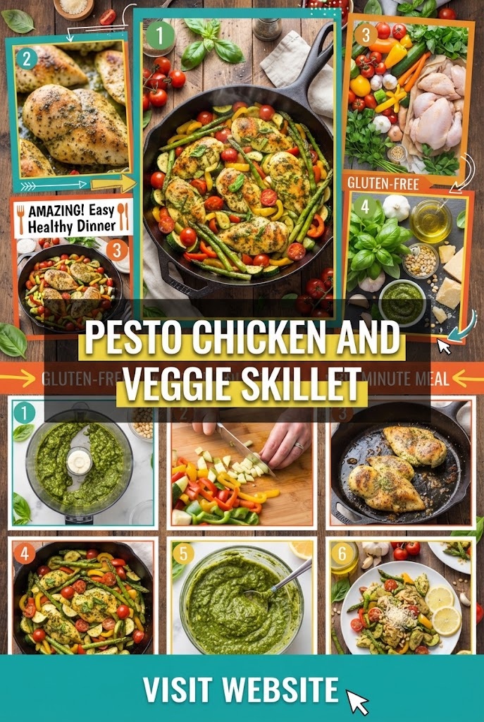 Pesto Chicken and Veggie Skillet