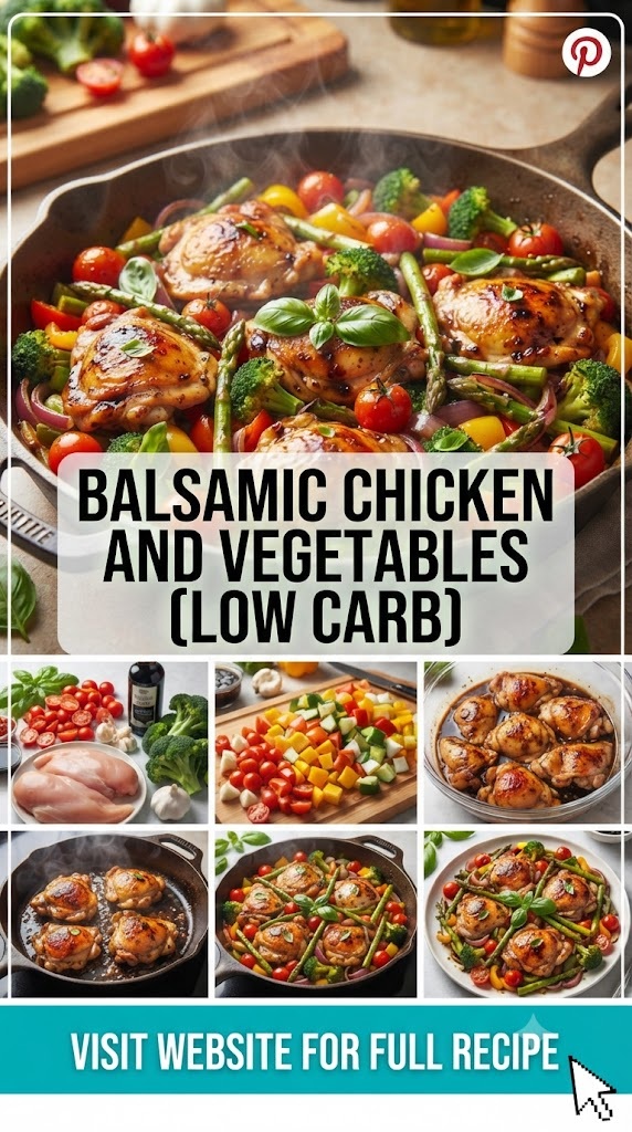 Balsamic Chicken and Vegetables (Low Carb)