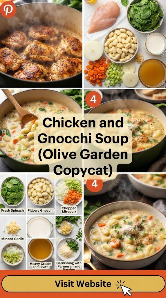 Chicken and Gnocchi Soup (Olive Garden Copycat)