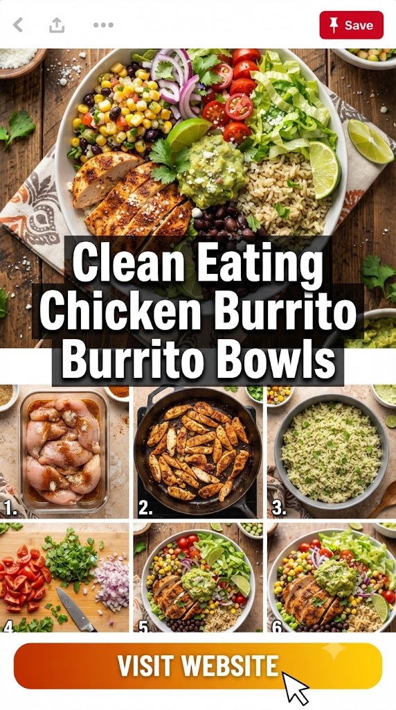 Clean Eating Chicken Burrito Bowls