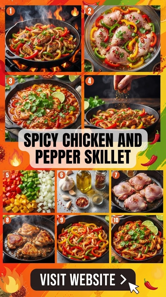 Spicy Chicken and Pepper Skillet