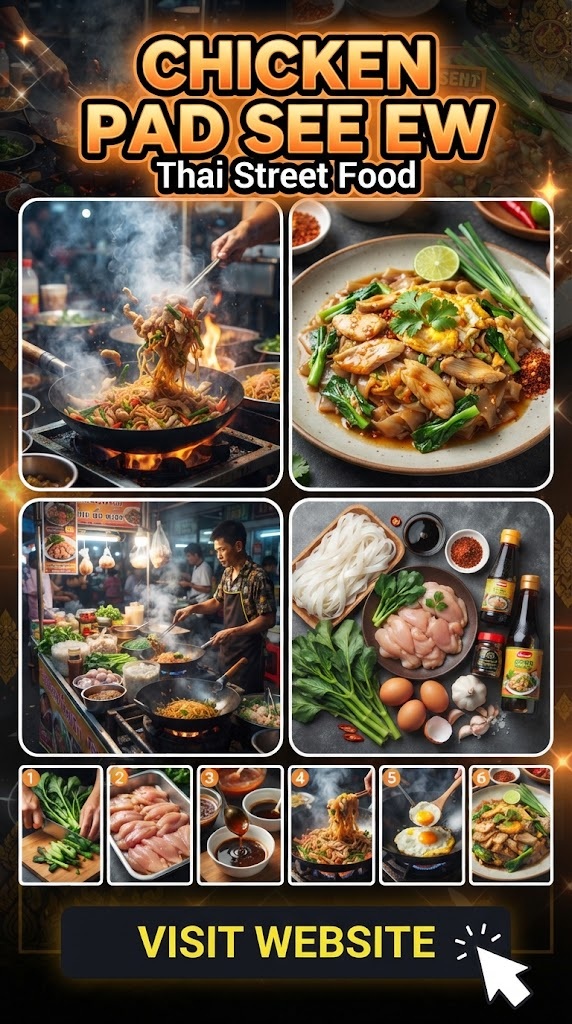 Chicken Pad See Ew (Thai Street Food)