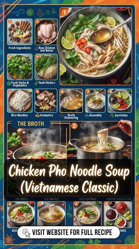 Chicken Pho Noodle Soup (Vietnamese Classic)
