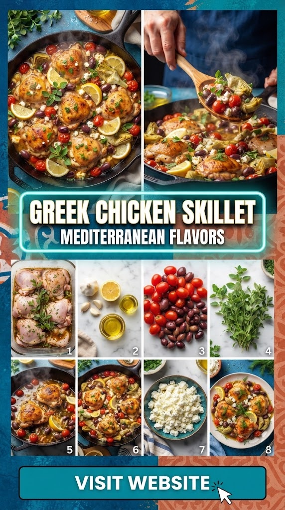 Greek Chicken Skillet (Mediterranean Flavors)