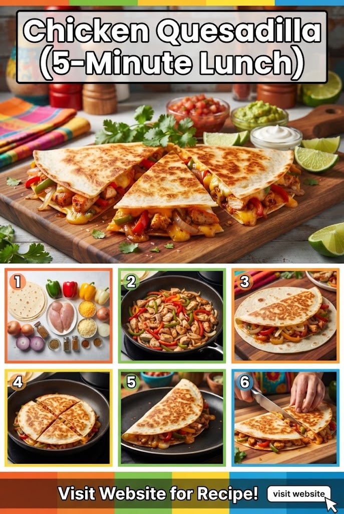 Chicken Quesadilla (5-Minute Lunch)