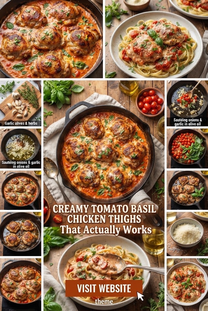 Creamy Tomato Basil Chicken Thighs: That Actually Works