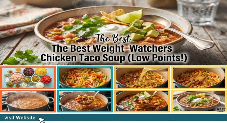 Healthy Chicken Taco Soup (Weight Watchers Friendly)