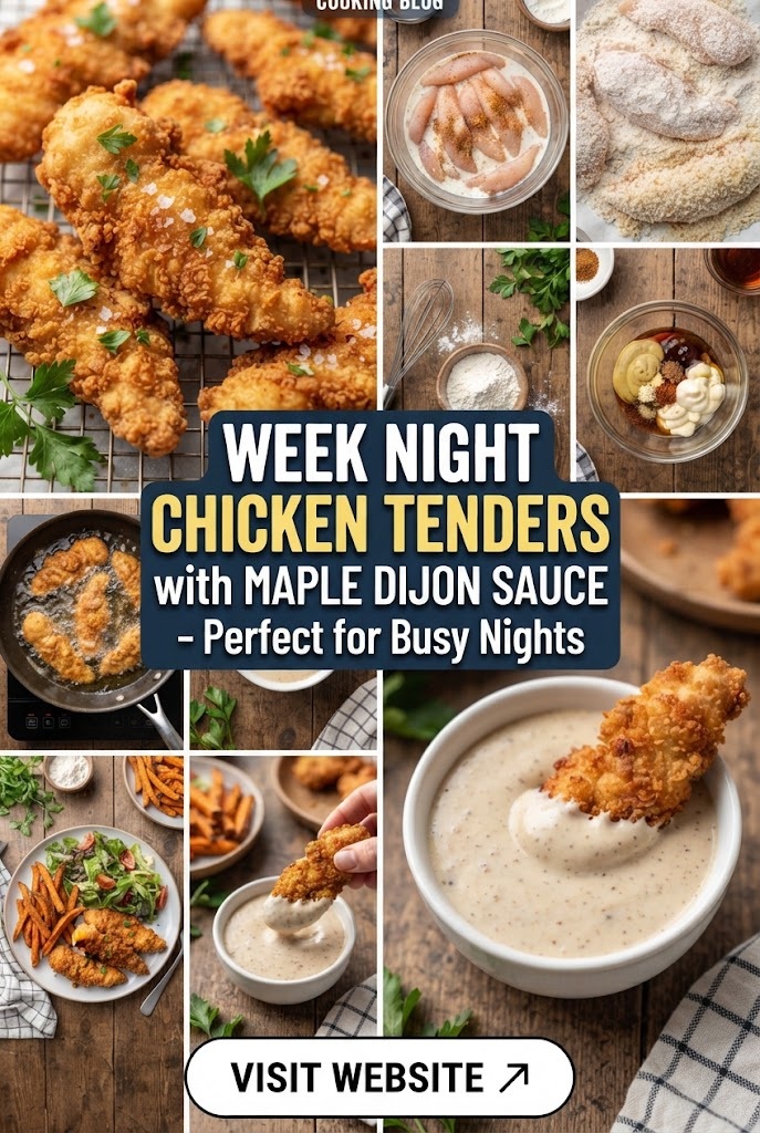 Weeknight Chicken Tenders with Maple Dijon Sauce – Perfect for Busy Nights